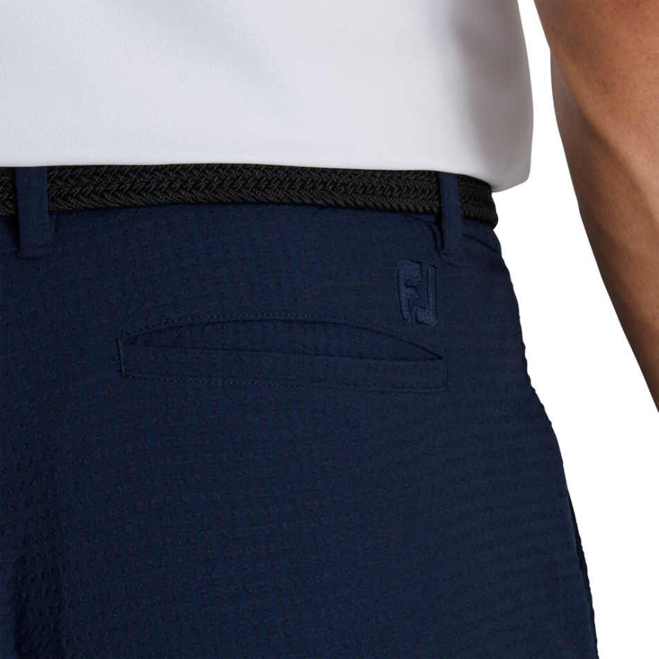 Shorts Seersucker 10\\ Costura Interna - Estilo Da Temporada Anterior Footjoy Pt Navy